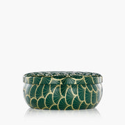 Noble Fir Garland 3 Wick Tin Candle lid
