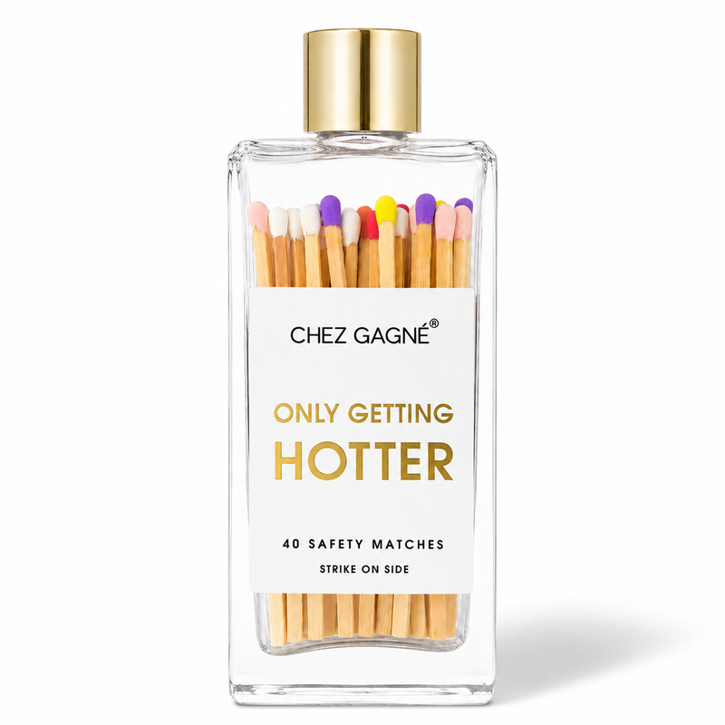 Only Getting Hotter - Glass Bottle Matches