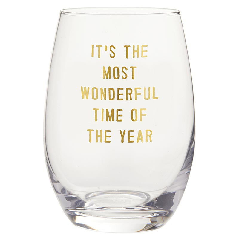 Stemless Wine Glass | The Most Wonderful Time