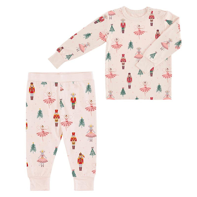 Two-Piece Pajama Set | Pink Nutcracker