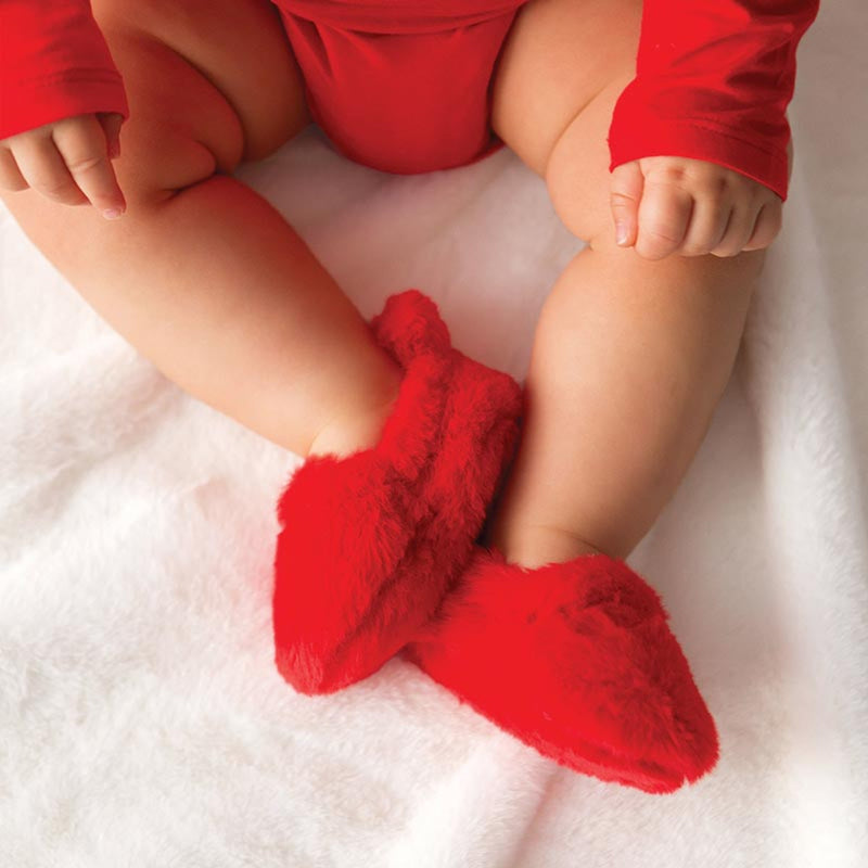Plush Slippers | Red