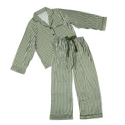 Full-Length PJ Set - Green Striped