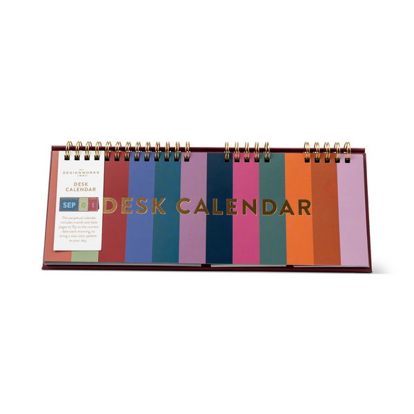Perpetual Desk Calendar - Colorblock