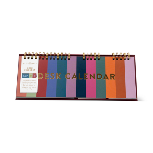 Perpetual Desk Calendar - Colorblock