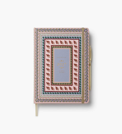 2027 Paisley Stripe 12-Month Hardcover Planner with Pen