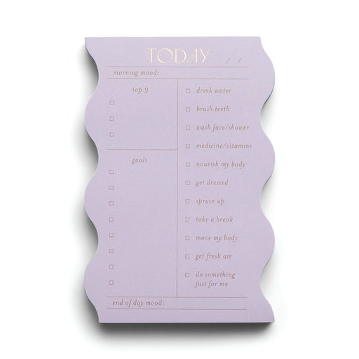 Wavy Lilac Daily Notepad - LOCAL FIXTURE