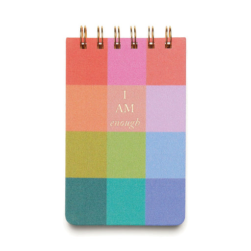 Twin Wire Notepad | Rainbow Check - LOCAL FIXTURE