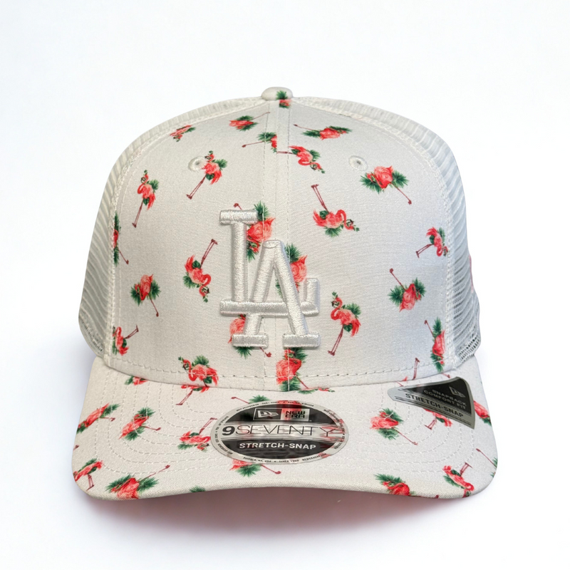 Los Angeles Dodgers Pattern 9SEVENTY Trucker | Flamingos
