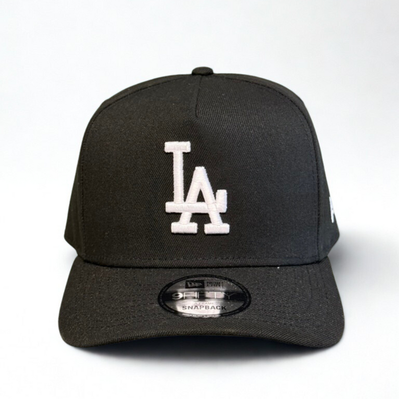New Era Los Angeles Dodgers Poly 9FIFTY A-Frame Snapback | Black