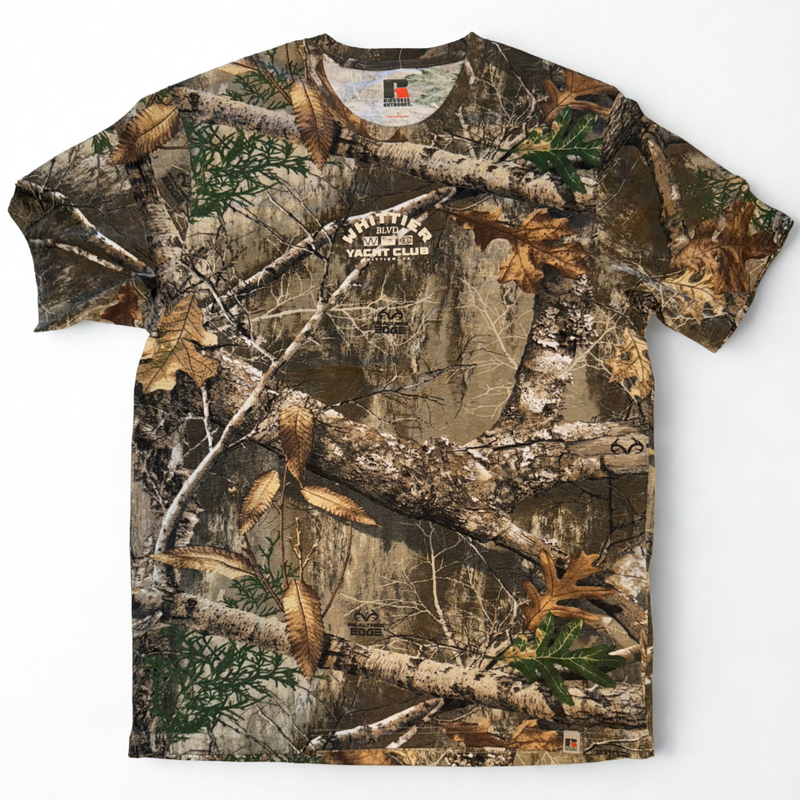 Whittier Yacht Club Nautical Flag Real Tree T-shirt