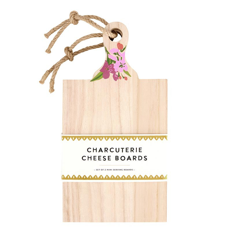 Mini Paulownia Wood Flower Boards | Set of 2