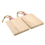 Mini Paulownia Wood Flower Boards | Set of 2