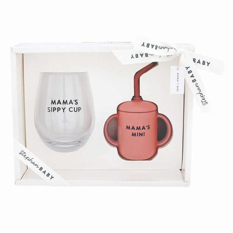 Wine Glass + Sippy Cup Set | Mama + Mini