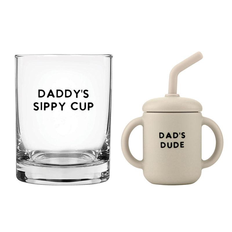 DOF Glass + Sippy Cup Set | Dad + Dude