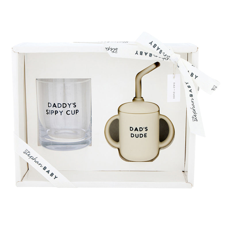 DOF Glass + Sippy Cup Set | Dad + Dude