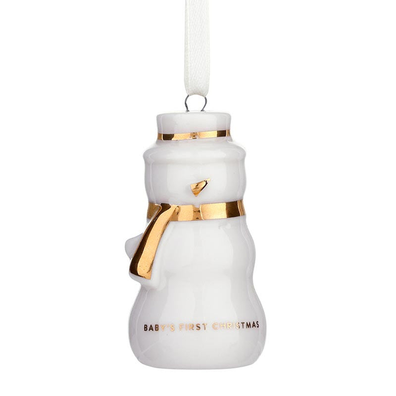 Baby's First Christmas Ornament | Snowman