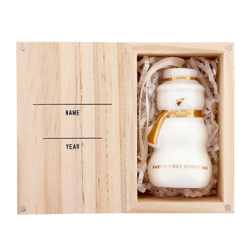 Baby's First Christmas Ornament | Snowman