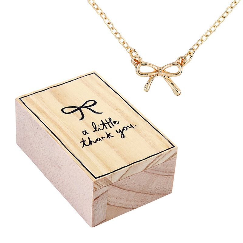 Treasure Box Bow Necklace | A little Thank You