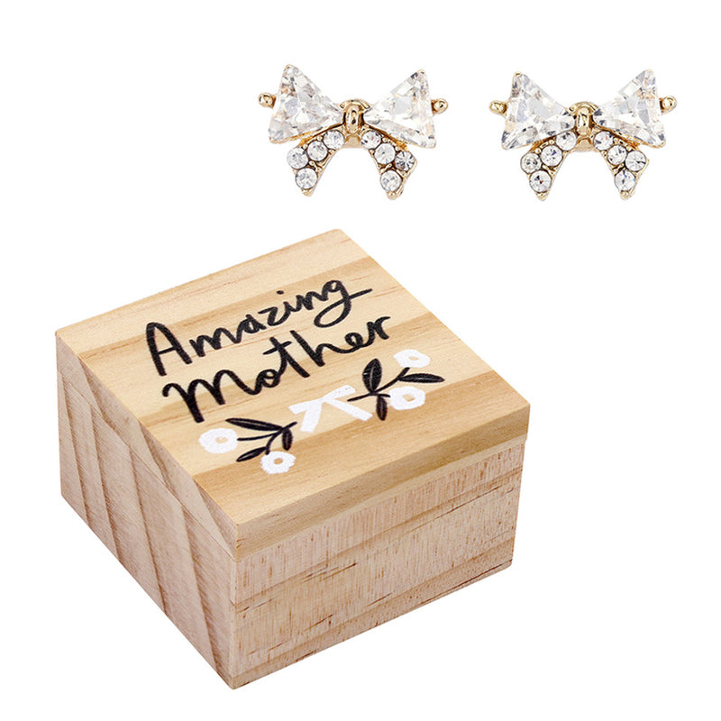 Treasure Box Bow Earring | Amazing Mother