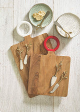 Wood Board with Enamel Handle | Small