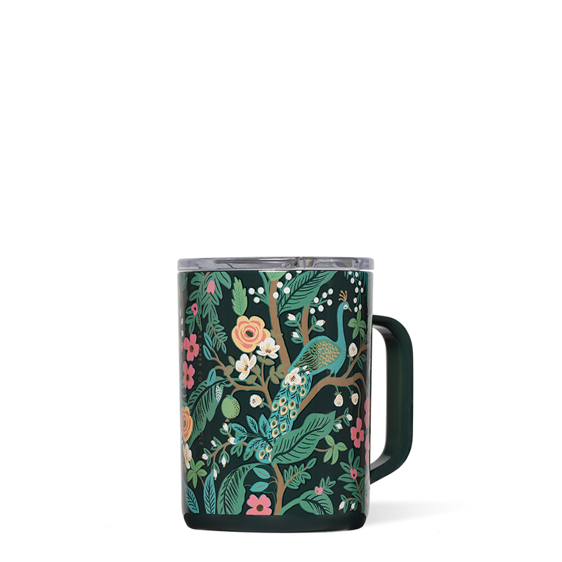 Rifle Paper Co. Coffee Mug 16oz - Peacock Blue