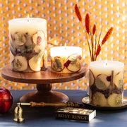 Spicy Apple botanical candle family
