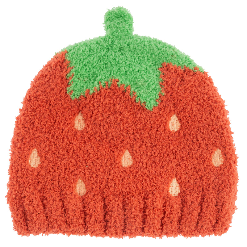 Stephen Joseph Chenille Baby Beanie - Strawberry