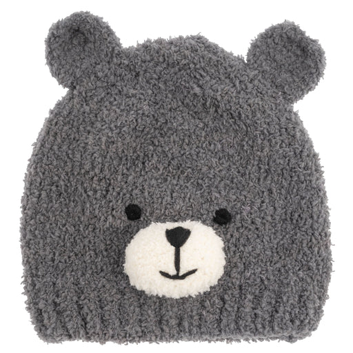 Stephen Joseph Chenille Baby Beanie - Black Bear