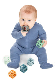 Baby with Stack N Chew Earthy