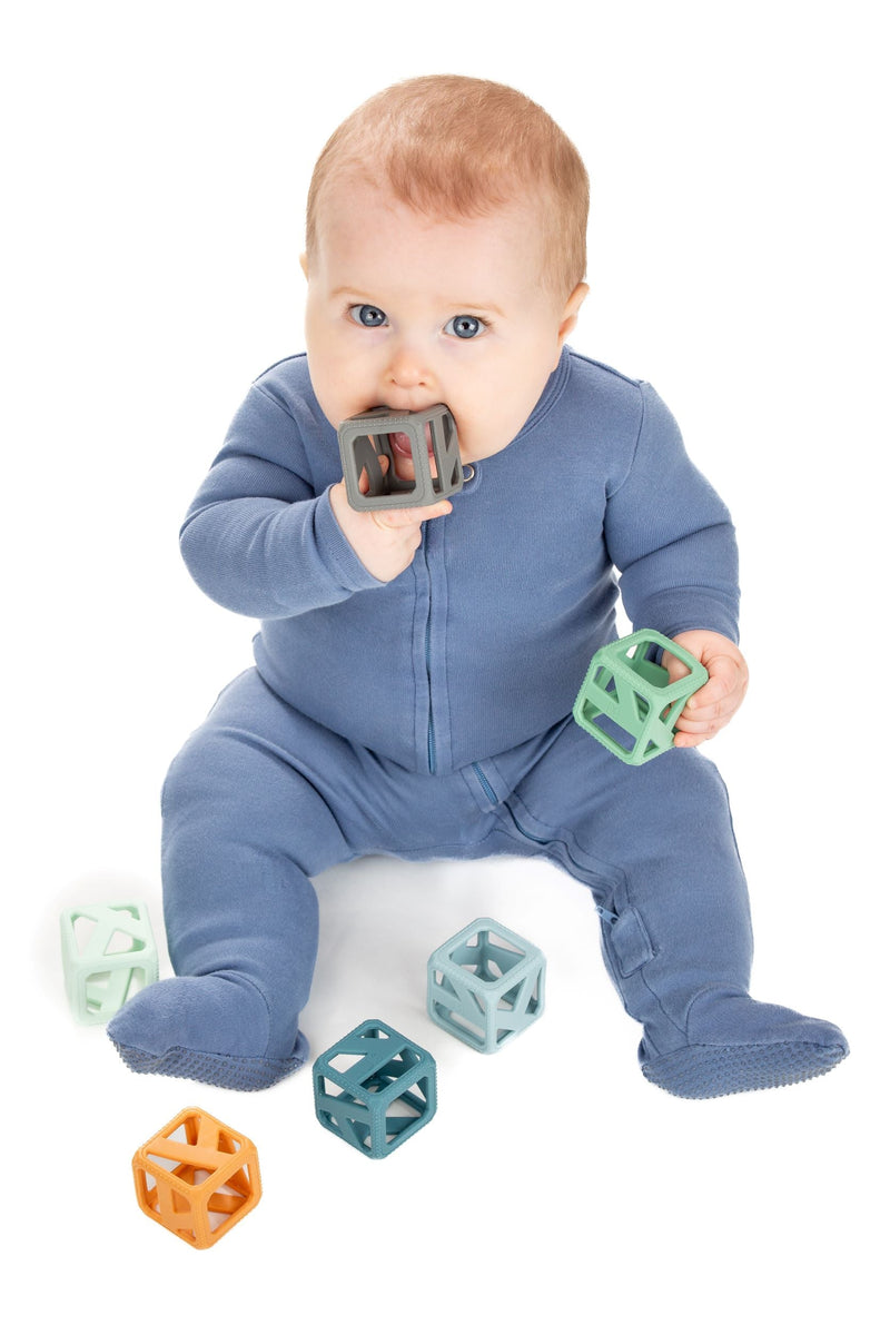 Baby with Stack N Chew Earthy