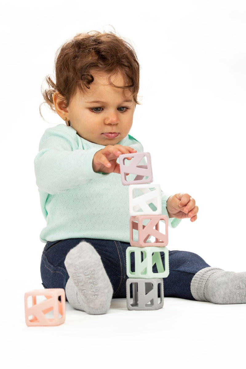 Baby with Stack N Chew Pastel