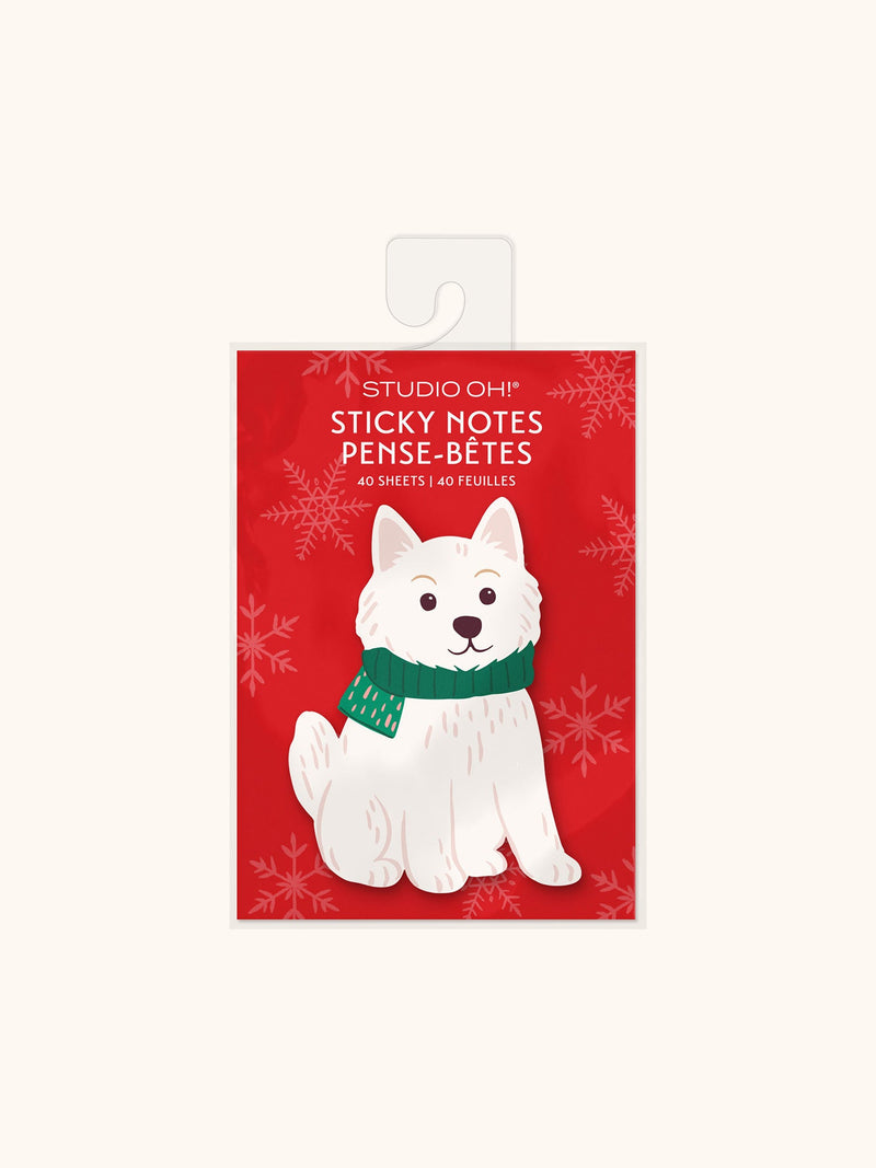 Cheery Christmas Dog Sticky Note Set