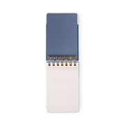 Chunky Small Twin Wire Notepad - Blue & Navy, lined interior