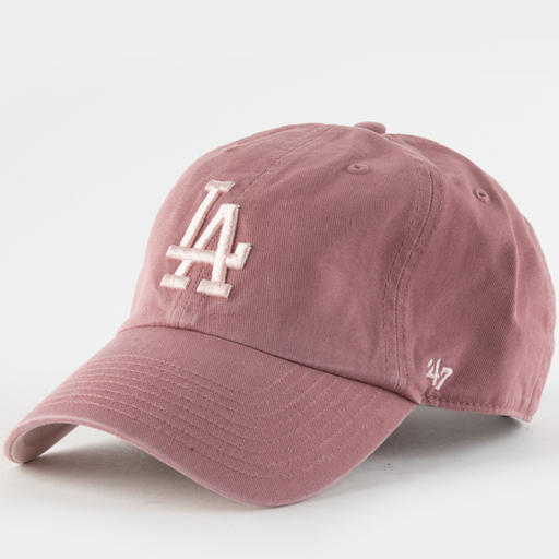 Los Angeles Dodgers 47' Brand Clean Up Dad Hat | Mauve - LOCAL FIXTURE