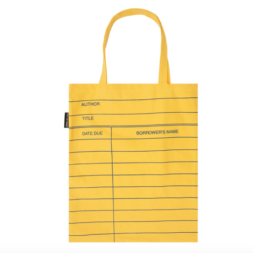 Library Card: Yellow Tote Bag | Large - LOCAL FIXTURE