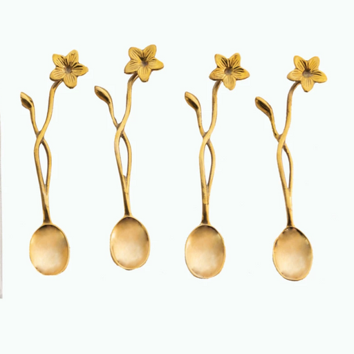 Brass Spoon w/ Flower Handle - LOCAL FIXTURE