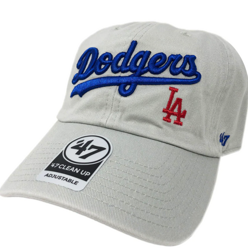 '47 Brand Los Angeles Dodgers Clean Up Hat | Gray Script - LOCAL FIXTURE
