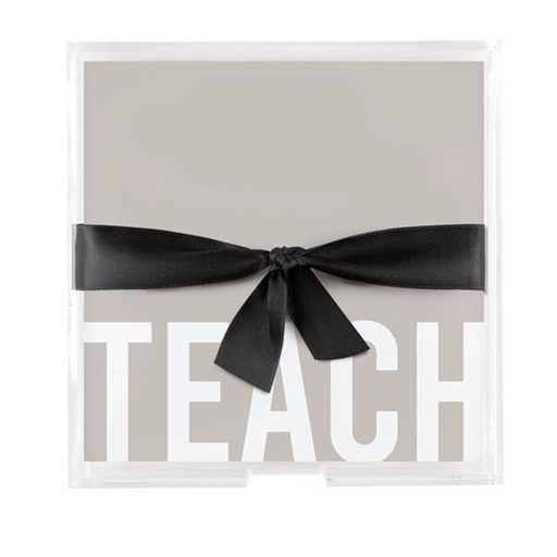 Square Acrylic Notepaper Tray - Teach - LOCAL FIXTURE