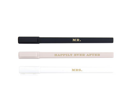 Boxed Pen Set - Mr/Mrs/Ever After - LOCAL FIXTURE