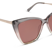Becky II Black Smoke To Vintage Rose Crystal Ombre + Mauve Polarized - LOCAL FIXTURE