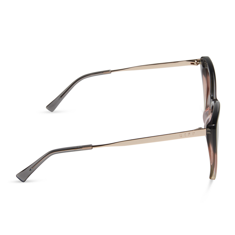 Becky II Black Smoke To Vintage Rose Crystal Ombre + Mauve Polarized - LOCAL FIXTURE