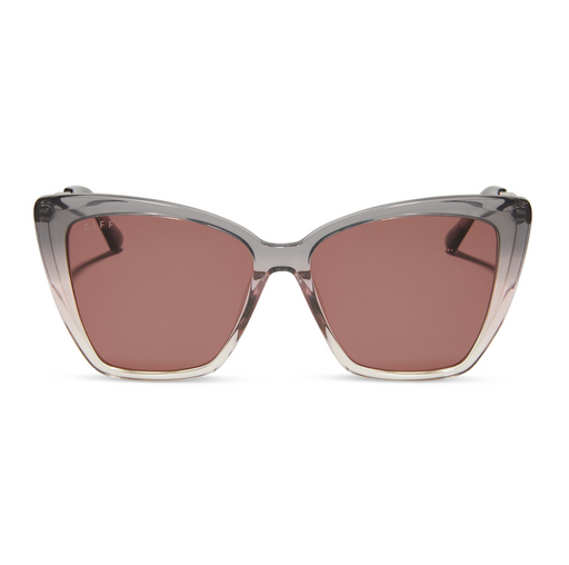 Becky II Black Smoke To Vintage Rose Crystal Ombre + Mauve Polarized - LOCAL FIXTURE
