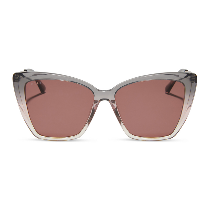 Becky II Black Smoke To Vintage Rose Crystal Ombre + Mauve Polarized - LOCAL FIXTURE
