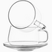 Clear Lightweight Glass Tea Coffee Cup Saucer 10.1 oz - LOCAL FIXTURE
