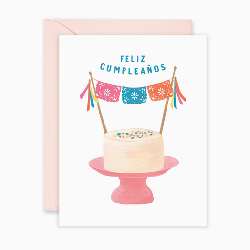 Papel Picado Birthday Cake | Feliz Cumpleanos Card - LOCAL FIXTURE