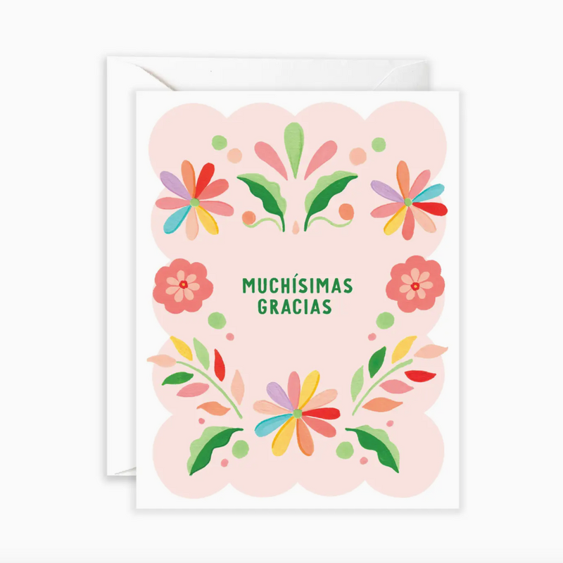 Muchísimas Gracias Otomi - Spanish Thank You Greeting Card - LOCAL FIXTURE
