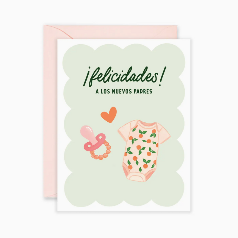 Nuevos Padres - New Baby Spanish Greeting Card - LOCAL FIXTURE