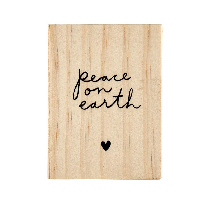 Ceramic Figurine Pine Wood Box - Angel