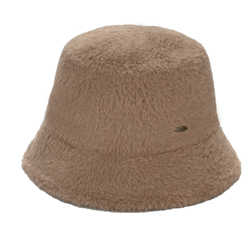 Short Hair Faux Fur C.C Bucket Hat