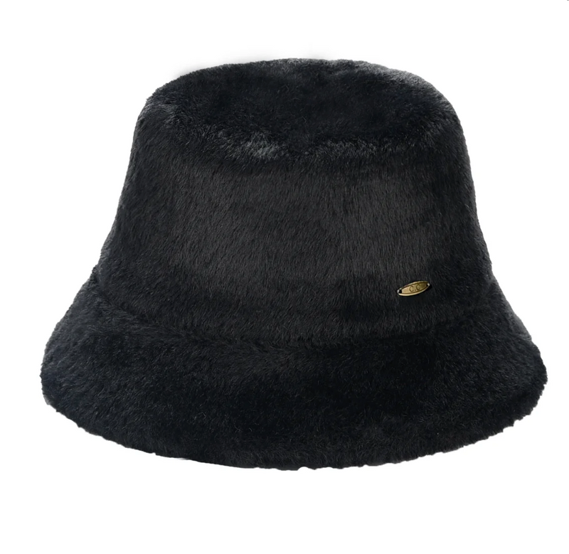 Short Hair Faux Fur C.C Bucket Hat